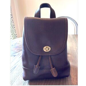 Coach 90’s Vintage Mahogany Brown Mini Leather Backpack 9960